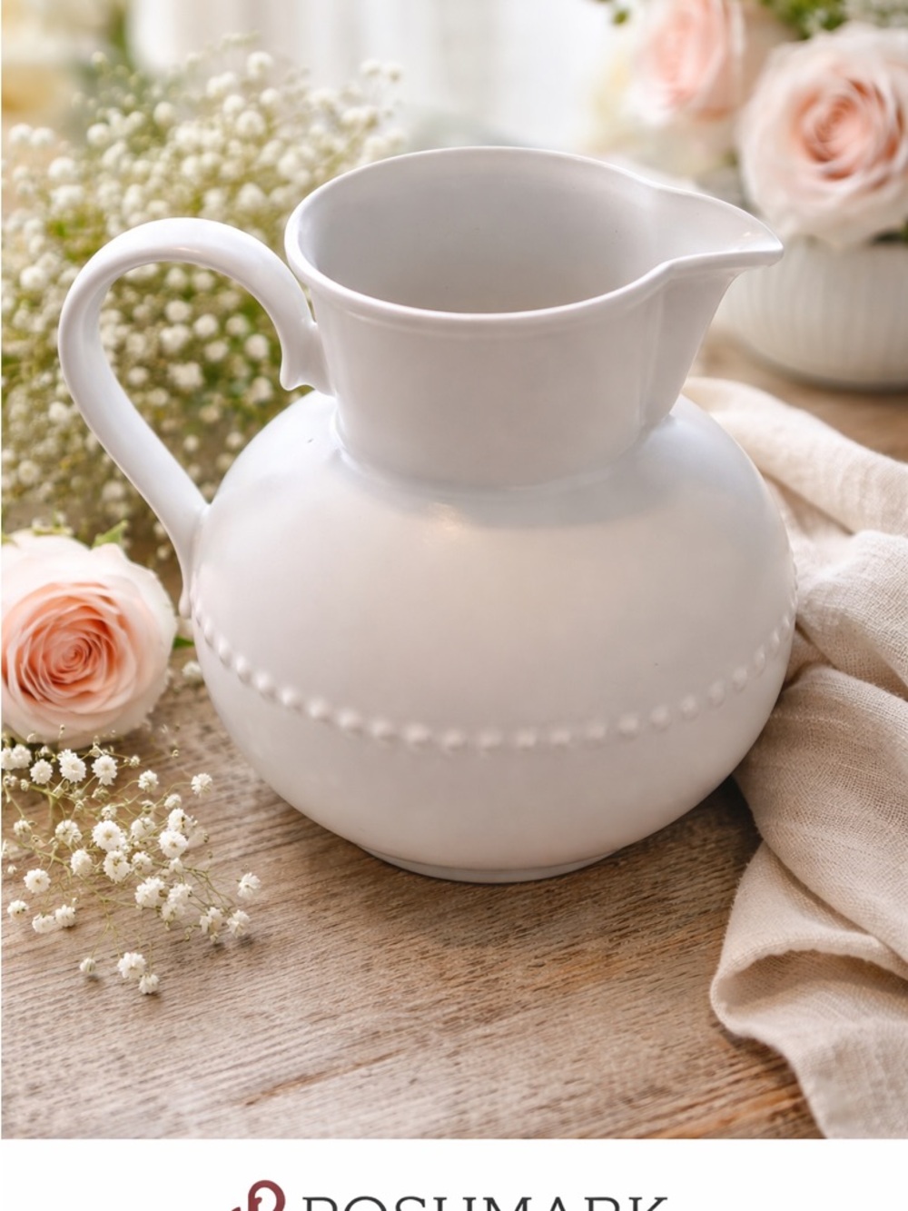 Dansk White Ceramic Serving Bowl - Rondure Style